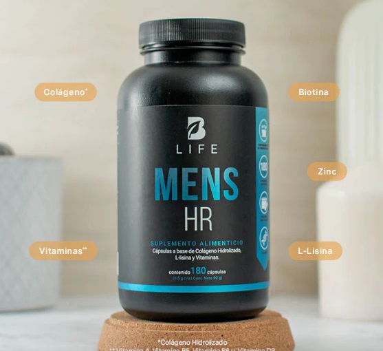 BLIFE Mens HR | Multivitamínico para el cabello del Hombre  180 Caps | 500 mg