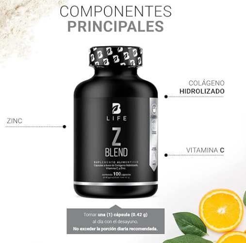 BLIFE Z Blend Zinc 100 Cápsulas | 420 mg