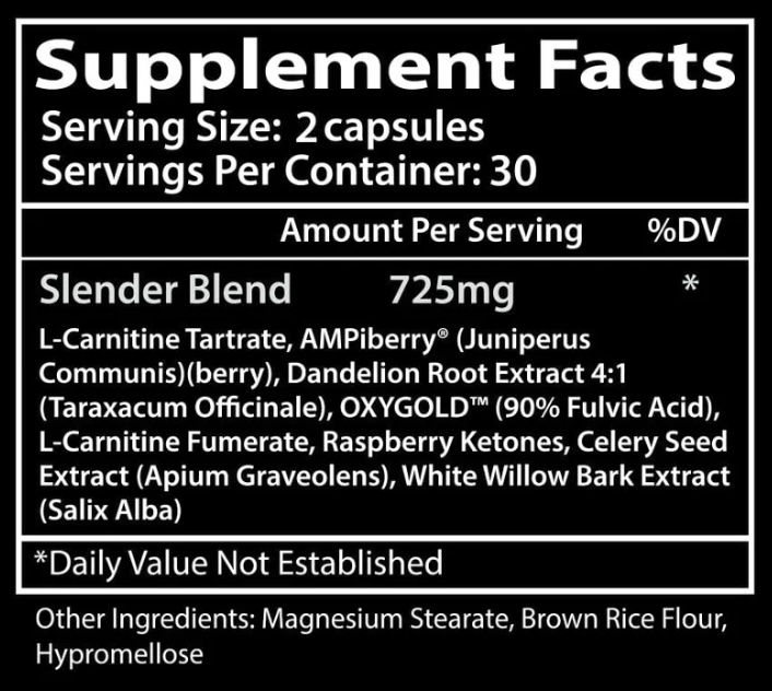 INS INSANE SLENDER 60 CAPS