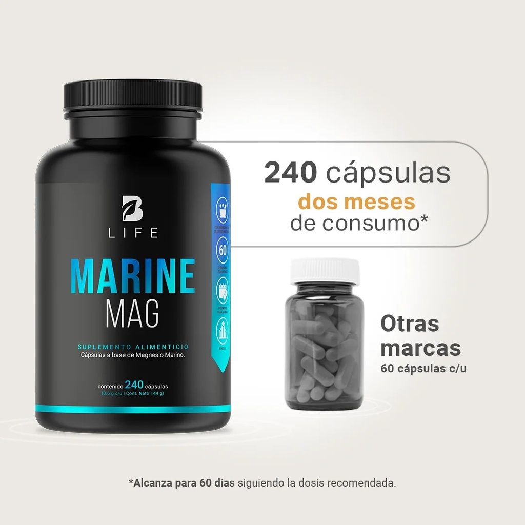 BLIFE Marine Mag 240 Caps 60 Serv