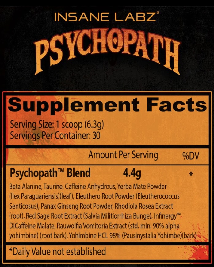 INSANE PSYCHOPATH 30 SERV