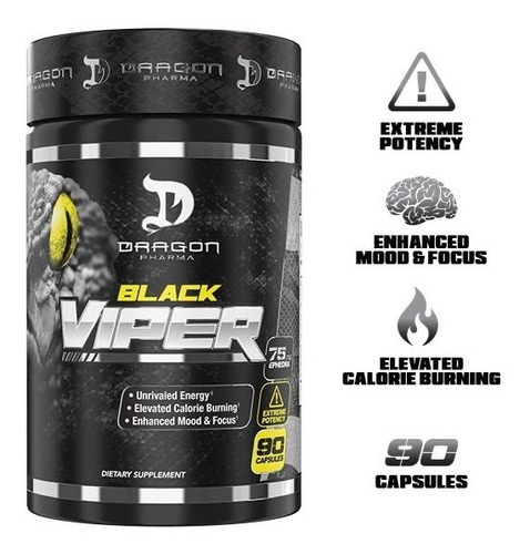 BLACK VIPER 90 CAPS, INCREMENTO DE ENERGÍA 90 SERVICIOS