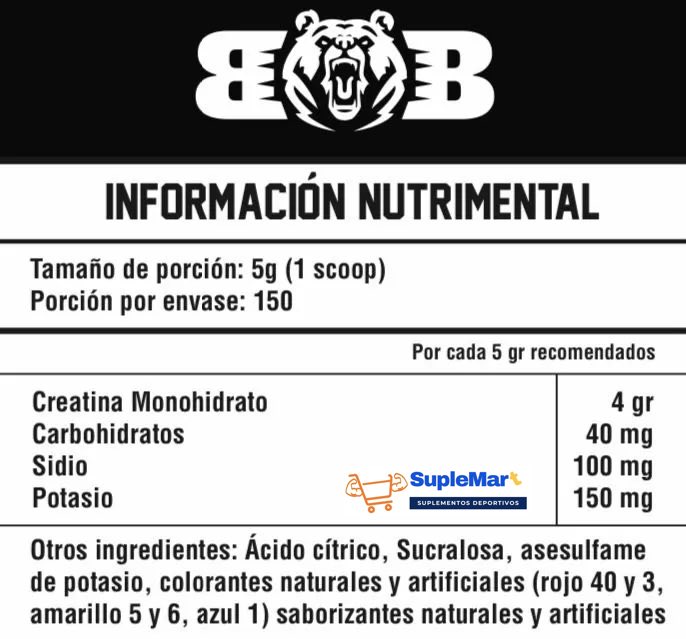 CREATINA MONOHIDRATADA 750 GRS