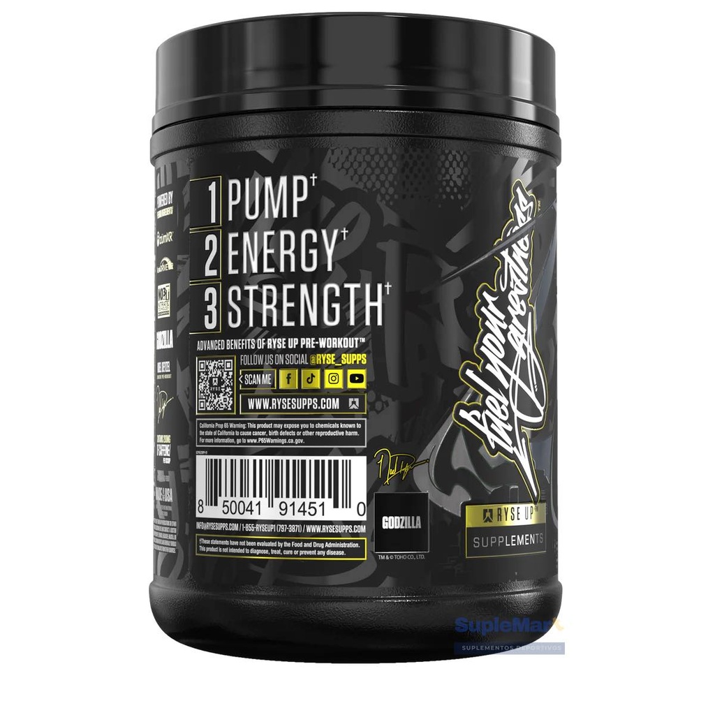 RYSE PRE WORKOUT GODZILLA 40 SERV