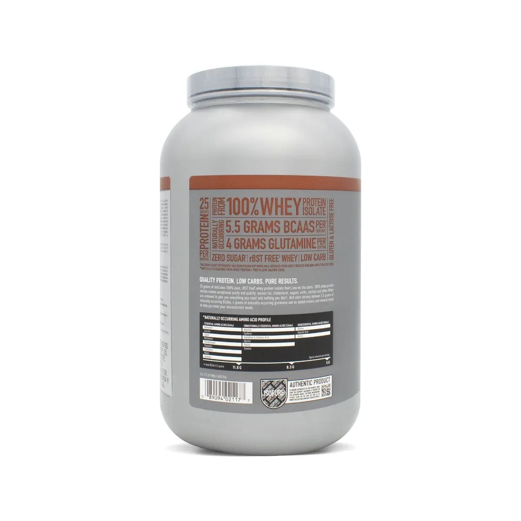 ISOPURE LOW CARB 3 LB CHOCOLATE