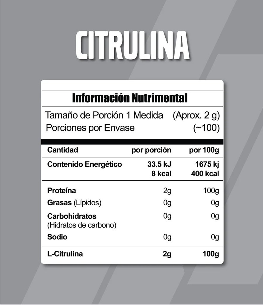 META CITRULINA DE ALTA PUREZA 100 SERV