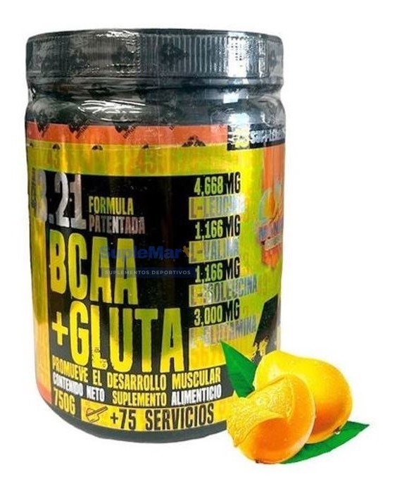 43 SUPPLEMENTS, BCAAS + GLUTAMINA 750 GRS 75 SERVICIOS