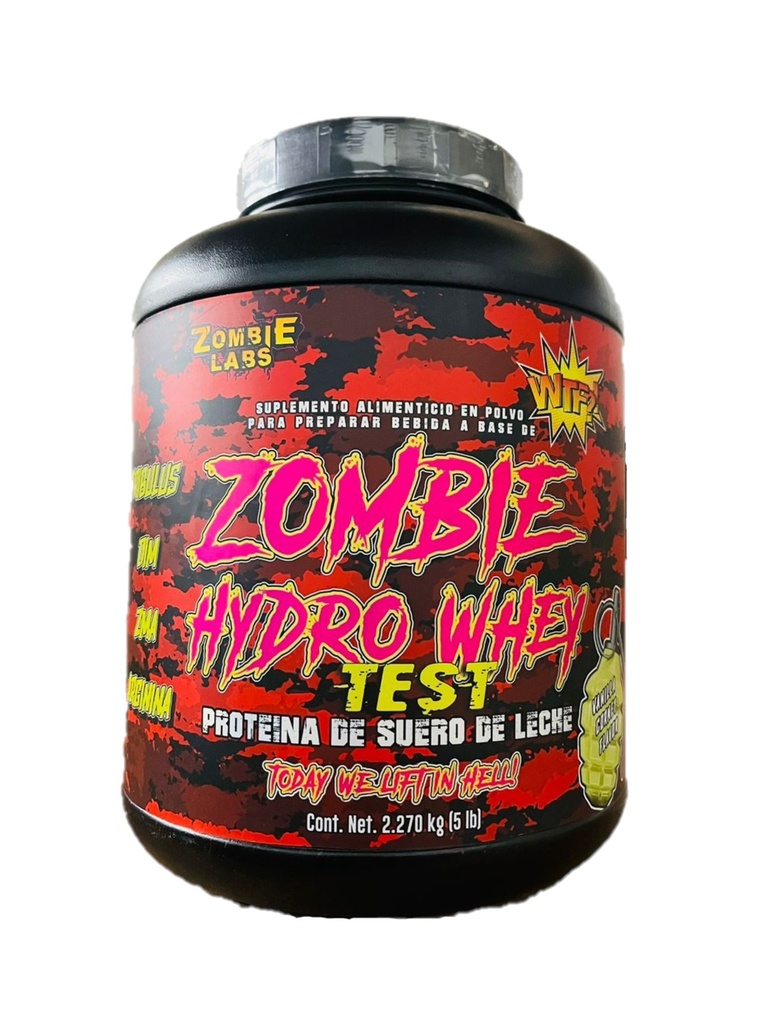 ZOMBIE HIDRO WHEY TEST 5LBS 65 SERVICIOS