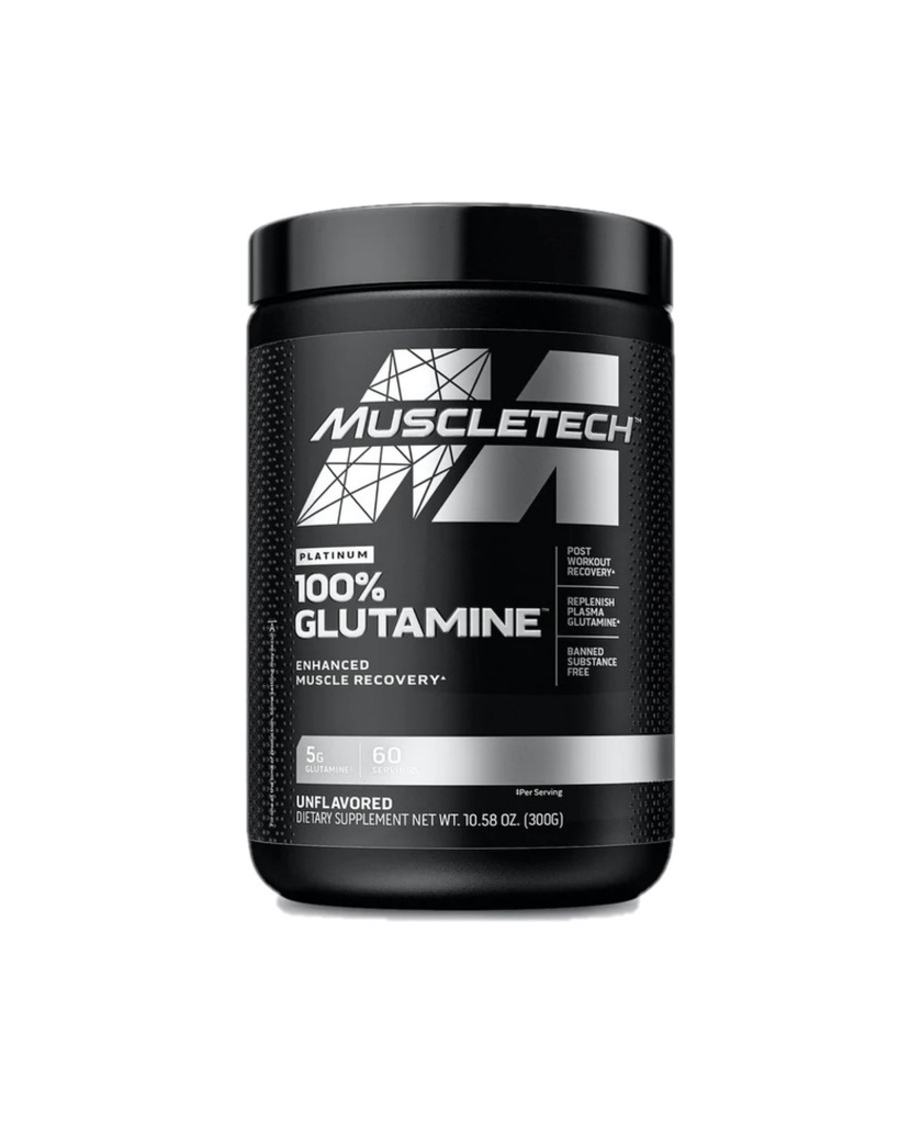 MUSCLETECH, PLATINUM GLUTAMINA 300GR 60 SERVICIOS
