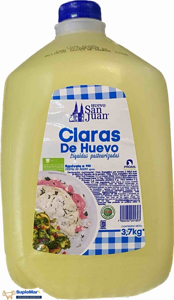 GALON DE CLARAS DE HUEVO