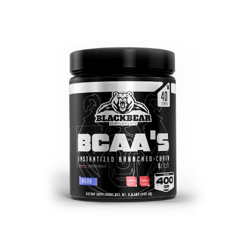 BLACKBEAR, BCAAs 400GR MORA 40 SERVICIOS