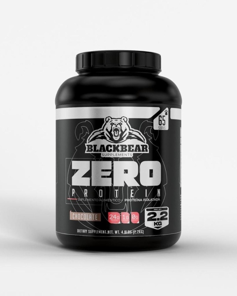 BLACKBEAR, PROTEINA ZERO ISOLATADA 2.2KG 65 SERVICIOS