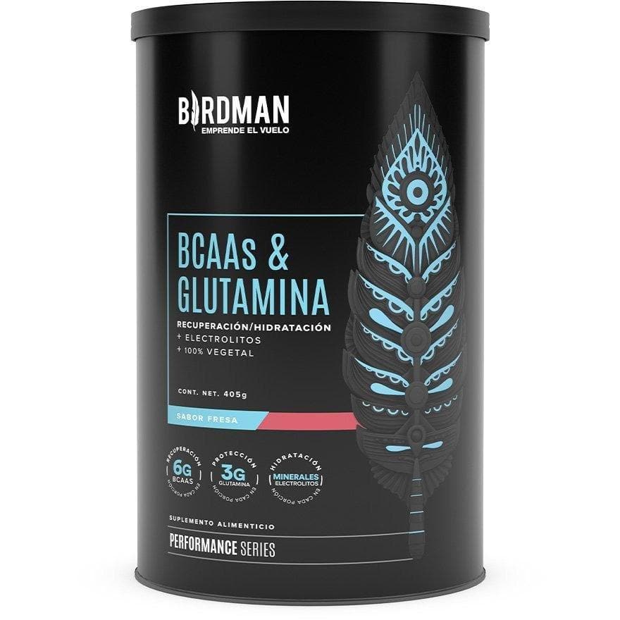 BIRDMAN, BCAAS Y GLUTAMINA 405GR 30 SERVICIOS