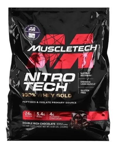 NITRO-TECH WHEY GOLD 8 LBS DOUBLE RICH CHOCOLATE