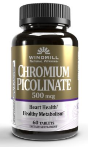 WHP CHROMIUM PICOLINATE 500MG 60 TABS