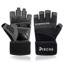 GUANTES CULTURISMO ANTIDESLIZANTE NEGRO M