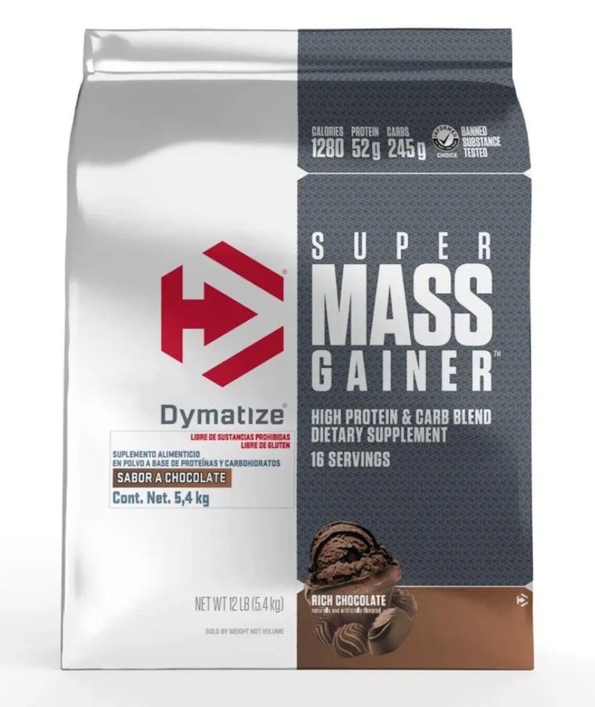 DYMATIZE SUPER MASS GAINER 12 LBS CHOCOLATE