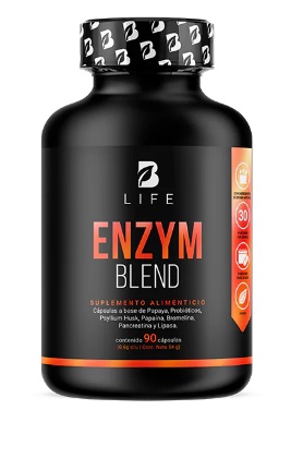 BLIFE Enzym Blend | Enzimas Digestivas  90 Caps | 600 mg