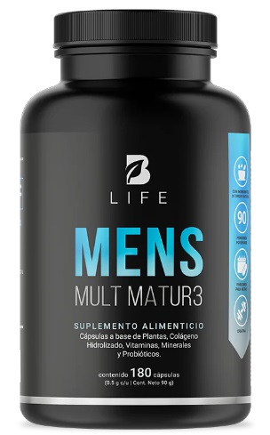 BLIFE Mens Multi Matur3 | Multivitamínico para Hombre +40  180 Caps