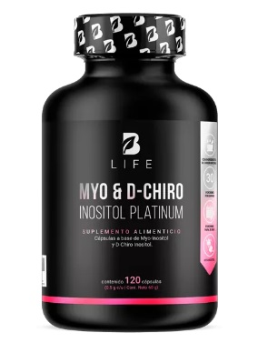 BLIFE Myo y D-Chiro Inositol Platinum Mezcla de Ratio 40:1  120 Caps | 500 mg