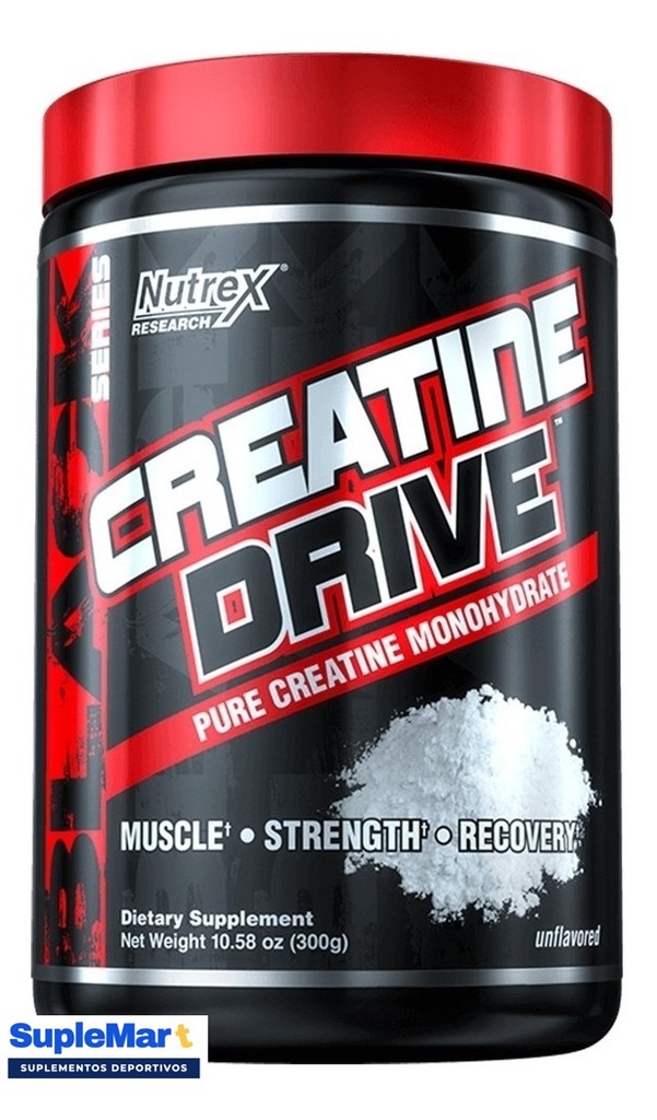 CREATINA DRIVE BLACK 300 GRS 60 SERV