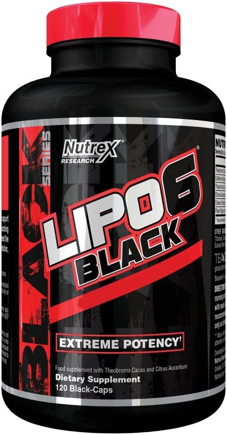 LIPO 6 BLACK 120 CAPS EXTREMA POTENCIA 40 SERVICIOS